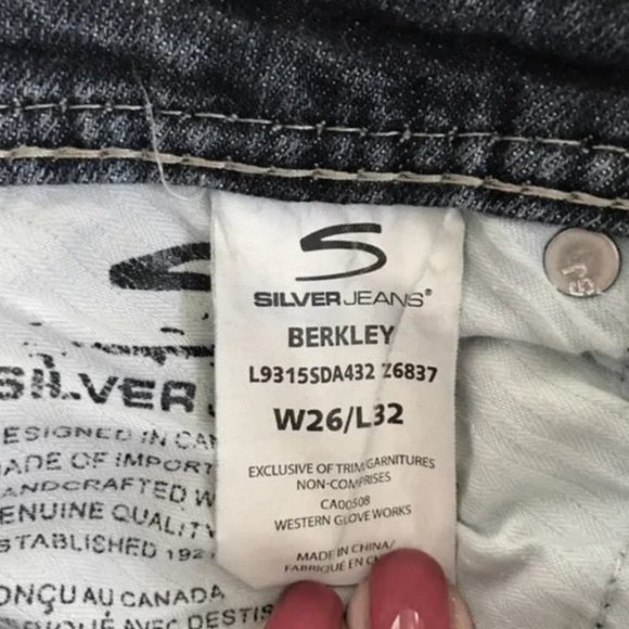 NWOT Silver Jeans - “Berkeley Straight” W26 / L32 - Picture 5 of 7
